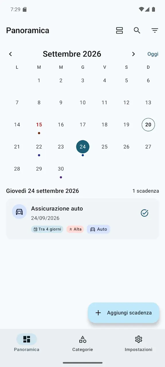 Scadenze Personali screenshot 4